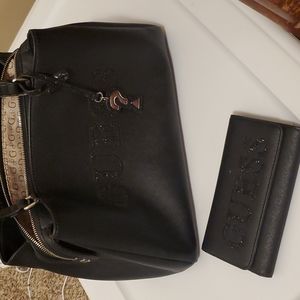 Black guess purse and wallet